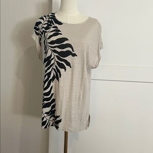 Chico's Beige Linen Tunic Top